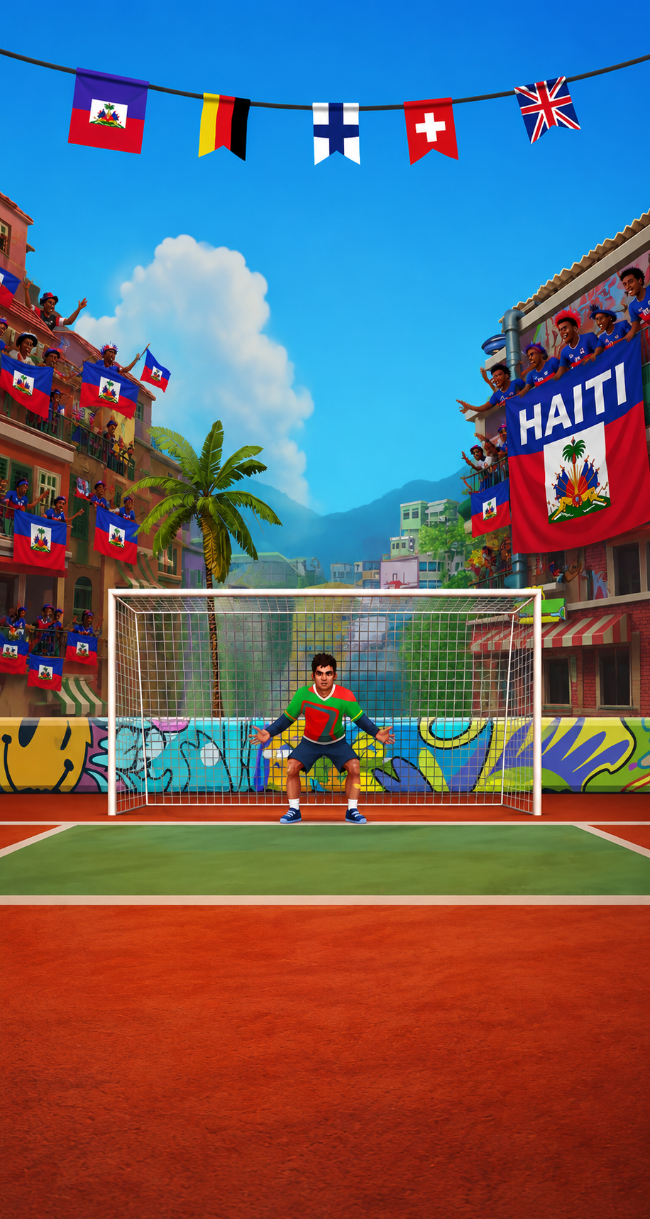 Decor du terrain de penalty